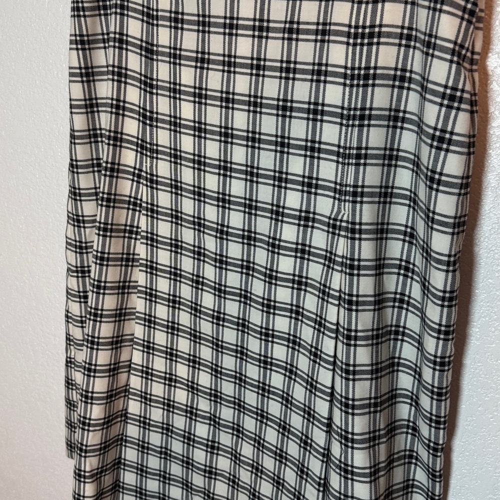 J. Crew Nova Fides Italian Wool Plaid Midi Skirt Size 12 Preppy Classic - Picture 2 of 7